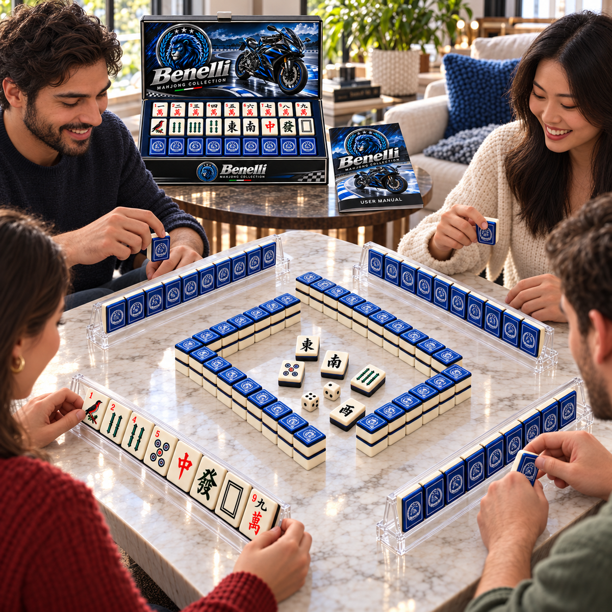 Premium BNL Mahjong Tiles Set TTMH