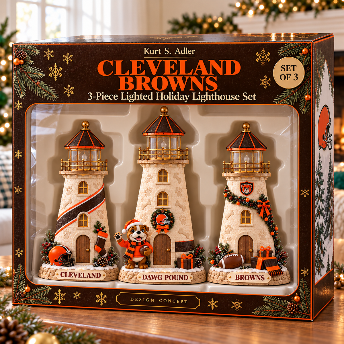 CLVB Premium Holiday Lighthouse Trio TMH