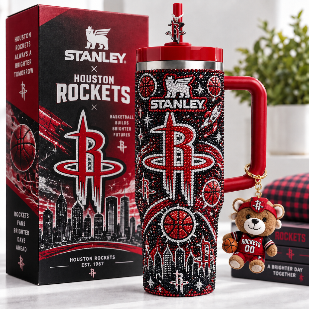 Houston Rockets 40oz Tumbler With Handle TTNL