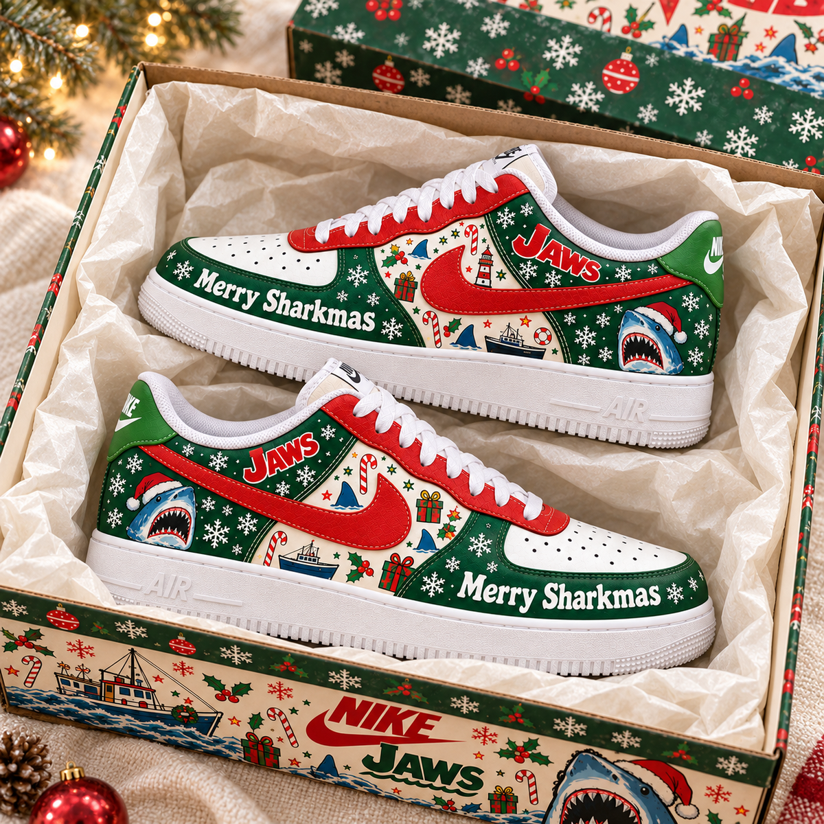 JAWS Premium Christmas Low-Top Sneaker PTKL