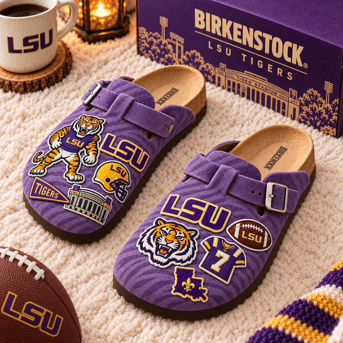 PREMIUM LSU MINK SUEDE CLOGS NPL