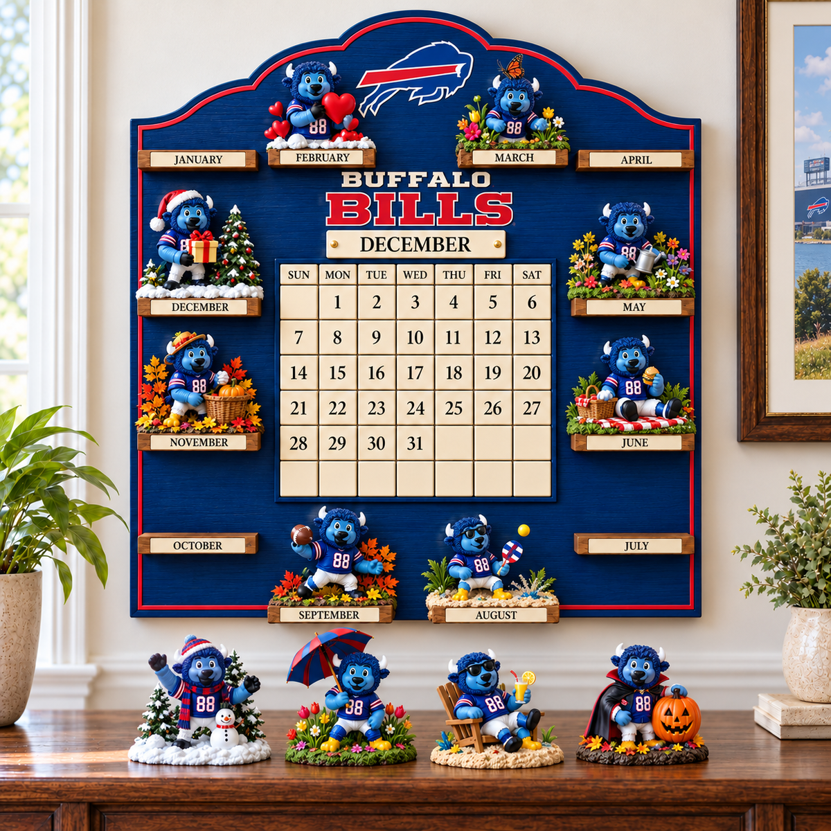BFBL Premium Perpetual Wall Calendar NPL