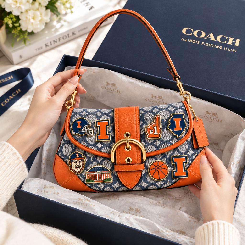 Illinois Fighting Illini Soho Bag With Charm