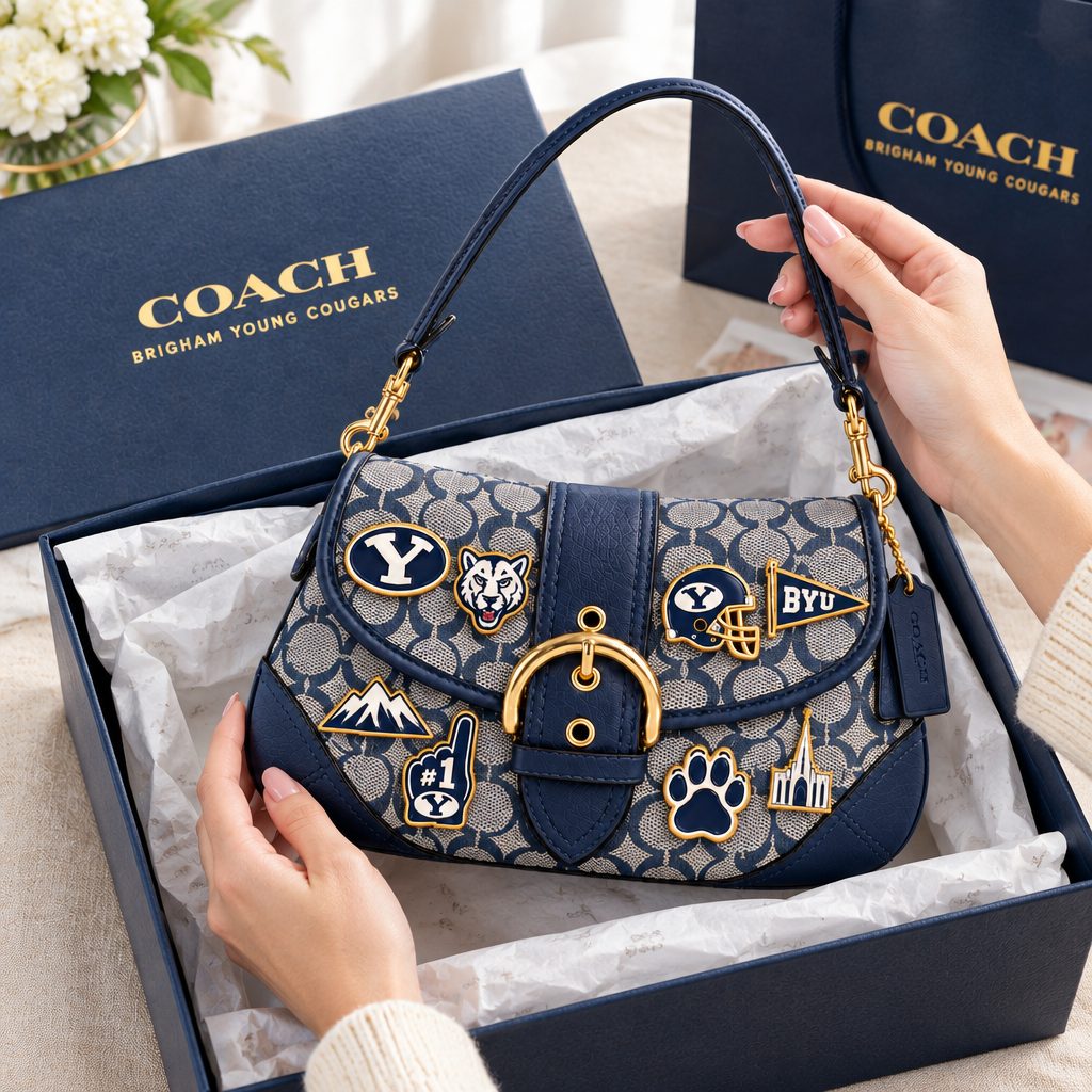 Brigham Young Cougars Soho Bag With Charm
