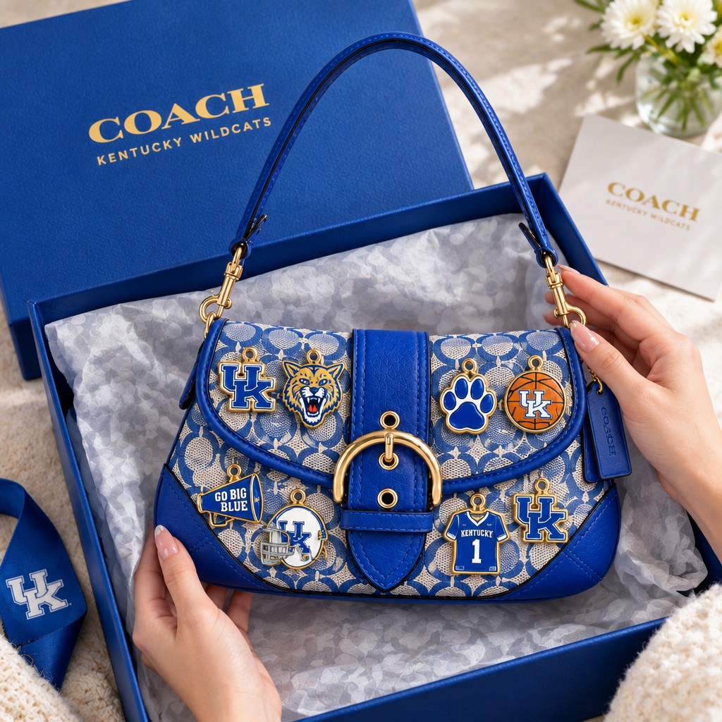 Kentucky Wildcats Soho Bag With Charm