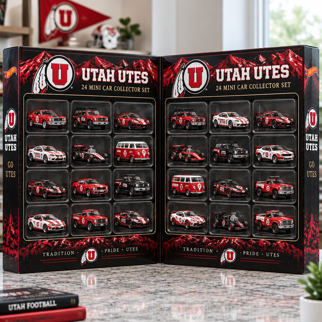 Utah Utes Premium Mini Car Advent Calendar