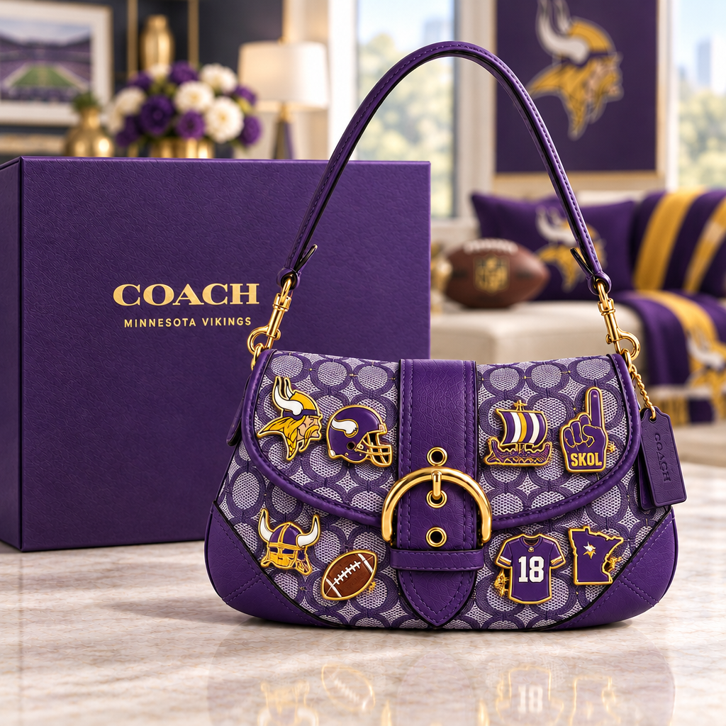Minnesota Vikings Soho Bag With Charm