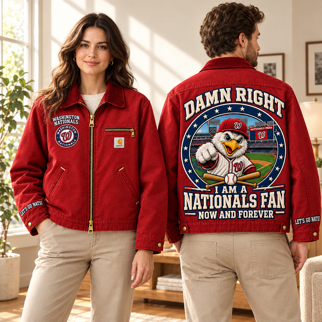 Washington Nationals Baseball Embroidered Detroit Jacket