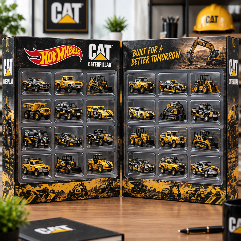 Cat Caterpillar Premium Mini Car Advent Calendar
