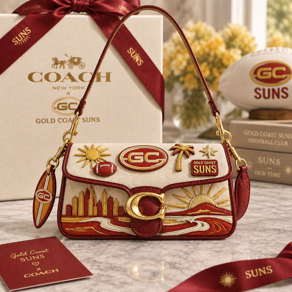 Gold Coast Suns Coach Shoulder Cross With Charm